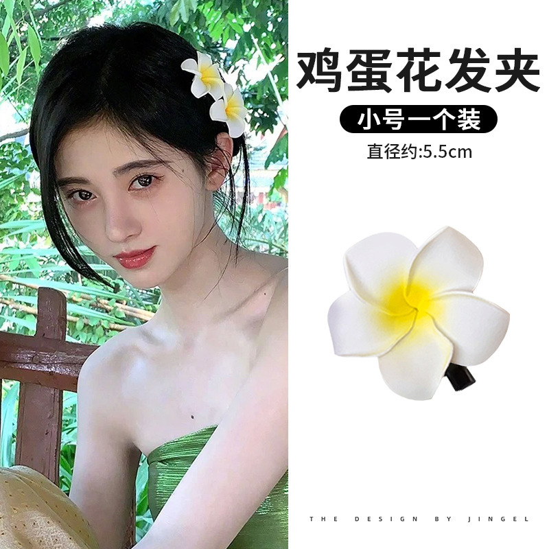 夏のリゾート風の卵の花の髪は海辺の雰囲気感を挟みます。|undefined