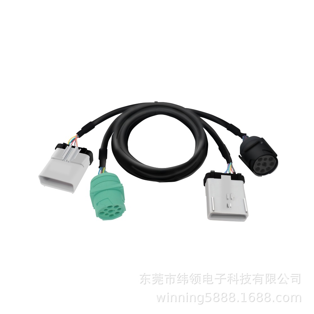 RP1226外螺纹至内螺纹至J1939 ELD装置的延长分流器Y电缆