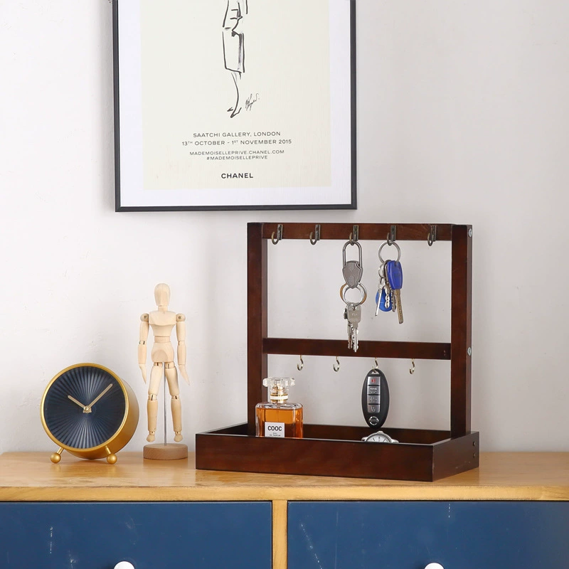 Wooden storage box, nail decoration, storage system