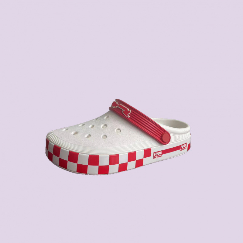 Flat Croc Shoes Toy Story Outdoor Non-Slip Lightweight Beach Shoes Baotou Slippers Casual Flat Bottom