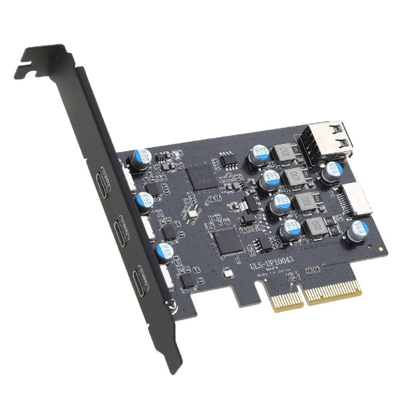 Fabricante en existencia PCIE a la tarjeta de extensión tipo-c USB3.2 20Gbps Tarjeta sin conductor del adaptador de la computadora de escritorio