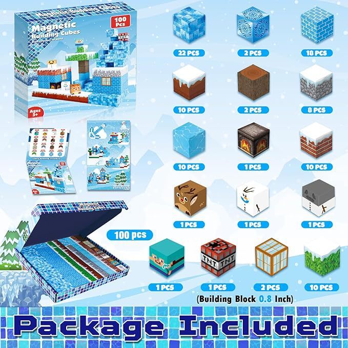 Amazonの人気商品 MagneticBuilding 磁気ブロックビルディングブロック DIY パズル 3D 立体ビルディングクロスボーダー|undefined