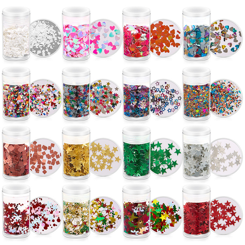 Christmas Nail Art Makeup Sequins Glitter Powder Snowflake Five-pointed Star Christmas Tree Nail Art Accessories Nail Stickers