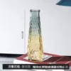 Relief vase [diamond pattern] gold gray color