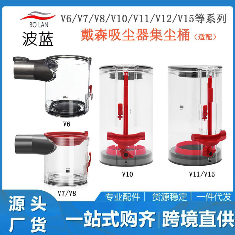 适配戴森吸尘器垃圾桶V6/V7V8集尘桶底盖V10/V11/V12气旋集尘盒