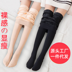裸足の靴下の神器とベルベットの厚い女性秋冬の一体ズボンはナイロンのレギンスの保温ズボンの外にズボンの靴下を着ている