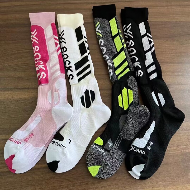 X New Snowboard Professional Ski Socks Men and Women High Tube Wool Warm Socks Mountaineering Hiking Outdoor Sports Socks Winter X New Snowboard Professional Ski Socks Men and Women High Tube Wool Warm Socks Mountaineering Hiking Outdoor Sports Socks Winter