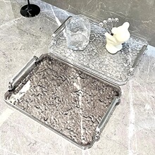 2023新款茶盘高档杯子水杯长方形轻奢托盘家用美容院客厅茶几盘子