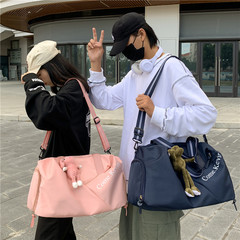 Fitness bag for women, dry and wet separation, sports yoga swimming bag, lightweight large-capacity luggage bag, shoe position, short-distance travel bag