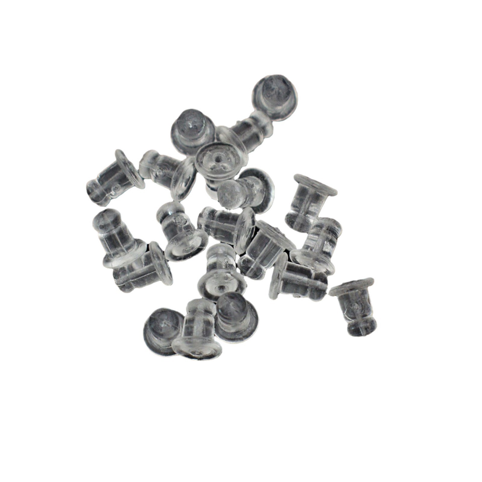 韩版diy美国子弹头 透明硅胶耳饰配件耳堵耳迫环保塑胶大号耳塞耳 5