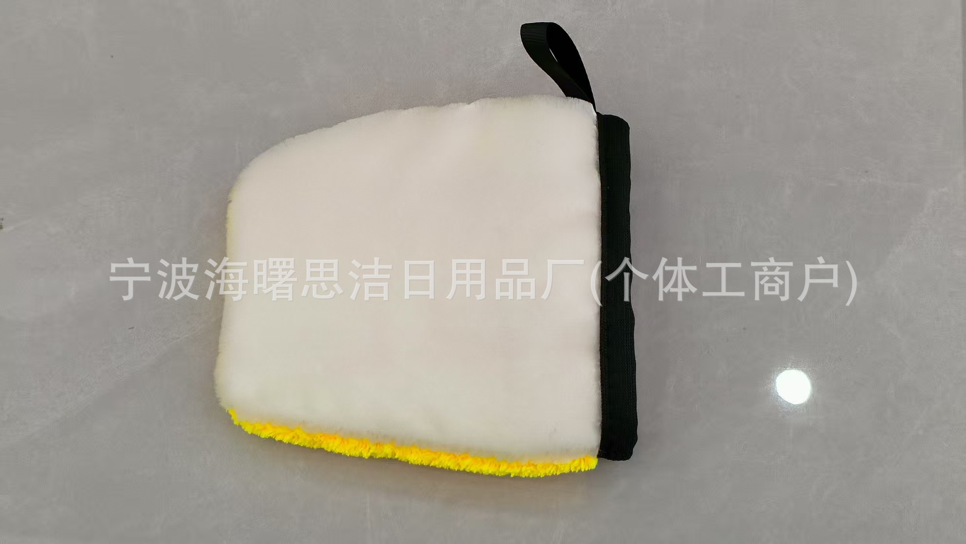 노란색 패치워크 산호 벨벳 장갑