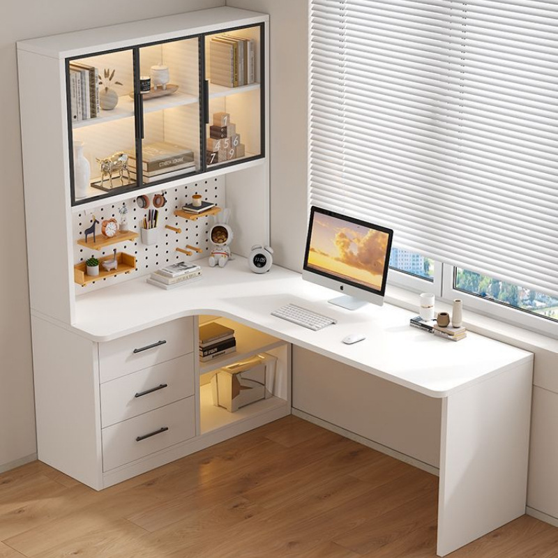 Desk Bookcase Integrated Table Corner Student Bedroom Home Simple Office Writing Desk Desktop E-Sports Computer Table