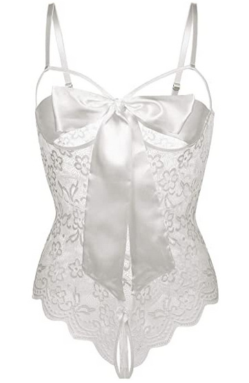 Lencería sexy para mujer sexy Teddy suministro transfronterizo encaje perspectiva transparente corsé ropa interior de una pieza