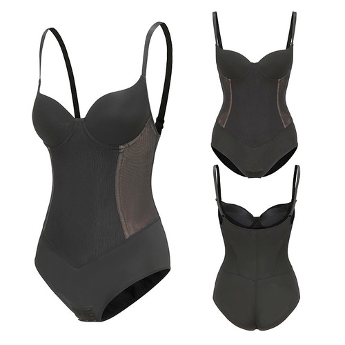 Cross-border enhanced version of the body shaper with steel ring bra jumpsuit with 7 steel bones for powerful abdominal control, waist and hip lift