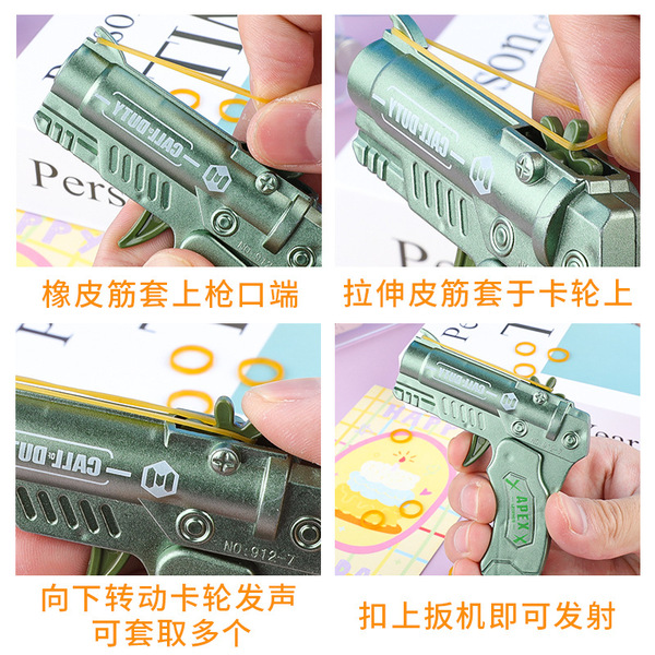 foldable rubber band gun