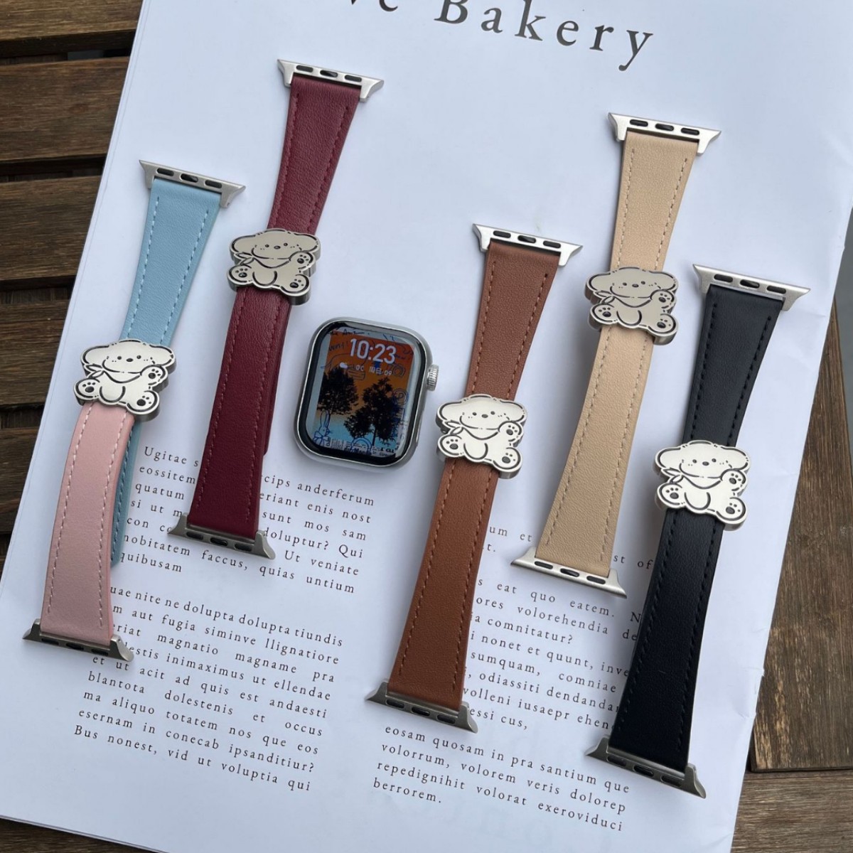 High-Quality Leather Strap with Magnetic Buckle for Apple Watch S10, iWatch 9, 8, 7, Se for Women