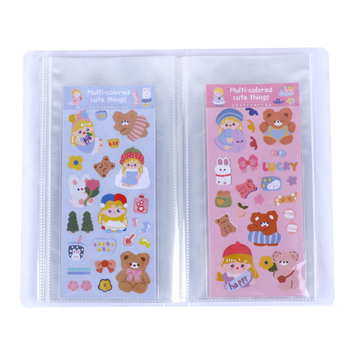 Large-capacity interstitial Guka sticker storage book, notebook stickers, postcards, photo storage albums wholesale