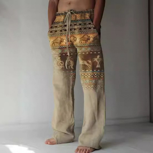 Cross-border Temu AliExpress Shein 3D digital printing autumn men's comfortable casual pants