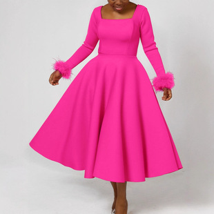 D451 party dress����վ�����|����ëë�b�ȹ�[�Y�������B��ȹ