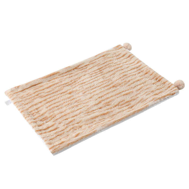 Simulación de piel de tigre cojín de mascota de doble cara cojín de piel de animal de peluche