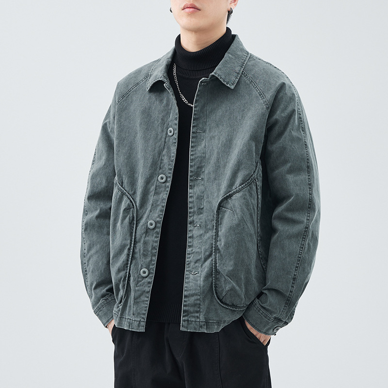 Japanese retro down jacket