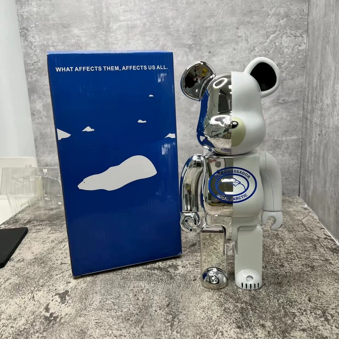Bearbrick агрессивный медведь пустая гора 2G сустав агрессивный медведь подвергся электрохимической обработке суставы, полярный медведь 400% цветная коробка