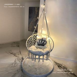 Hanging Basket Hanging Chair Ins Cyber Celebrity Tassel Indoor Balcony Home Leisure Lazy Person Rocking Chair Cotton Rope Hanging Swing Chair