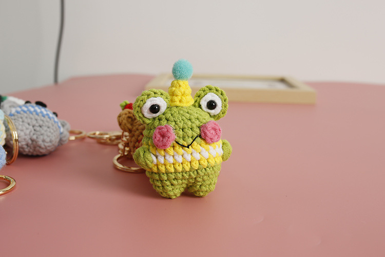 20g Weight Wool Yarn Home Textiles & Decor Type Bag Pendant, Keychain Classification 1 Piece Quantity Daily Occasion yarn Material Anime, Animal, Cartoon Pattern All Seasons Season Cute Style 1 Piece Anime Animal Cartoon Bag Pendant Keychain Yarn Cute Bag Pendant Keychain 12