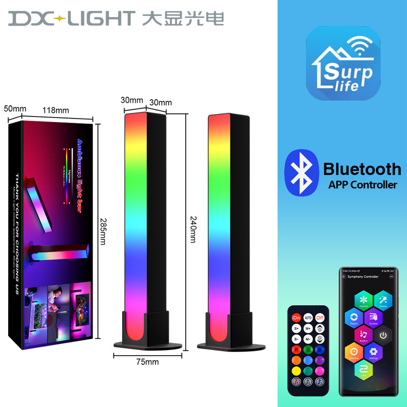 Amazon コンピュータデスクトップ雰囲気ライト RGB ファンタジーライト e スポーツピックアップライト付きクロスボーダー Bluetooth 音楽センサーライト|undefined