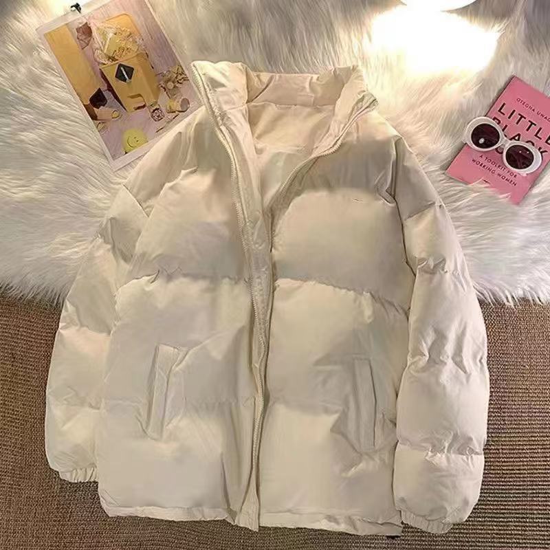 棉衣男女秋冬加厚棉袄外套帅气宽松立领加厚绒保暖面包夹克棉服男|undefined