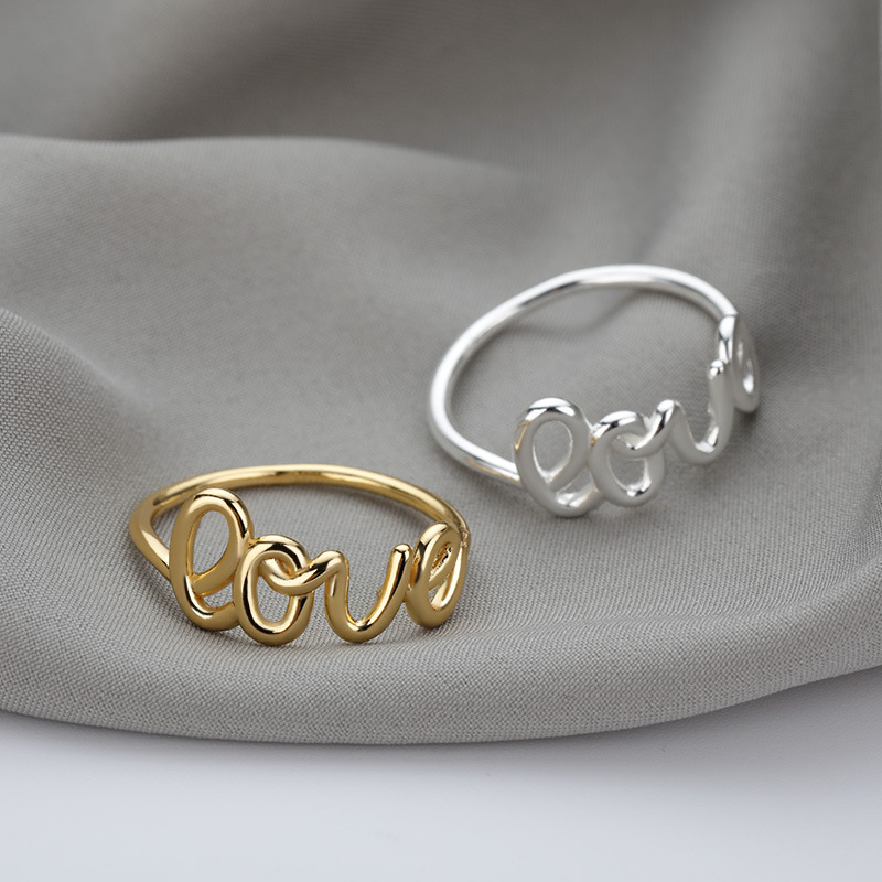 Gold LOVE Ring