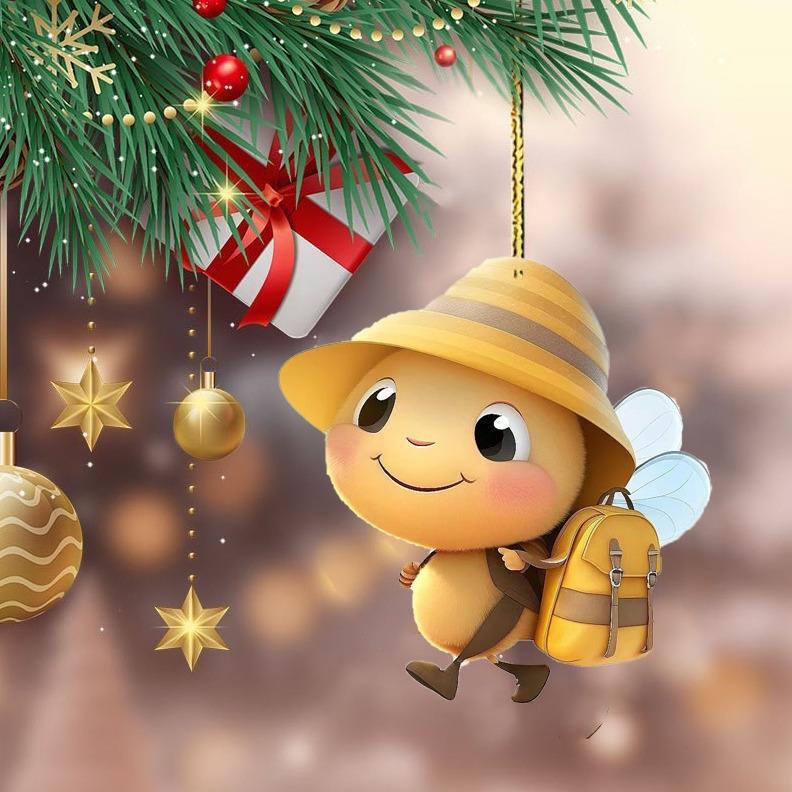 Transfronterizo Amazon nuevo pequeño abeja decoración de vacaciones colgantes de automóviles acrílico abeja decoración de vacaciones colgantes image 3