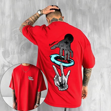 海贼王日本动漫男士T恤 特拉法尔加 罗 印花重磅纯棉帅气卡通短袖