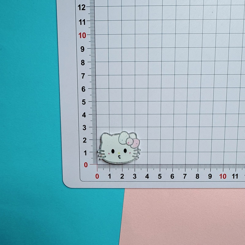 表情包亚克力细闪kitty猫diy饰品配件发夹鞋花手机壳贴片材料批发|undefined