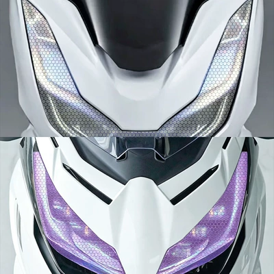 Color Changing Film Grid Rainbow: Car headlight protective film
