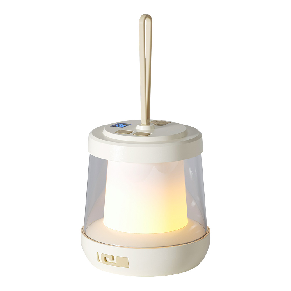 Transfronterizo nueva lámpara de camping luz de atmósfera portátil al aire libre lámpara de tienda multifuncional cadena de lámpara de almacenamiento de campamento impermeable lámpara de cinta métrica