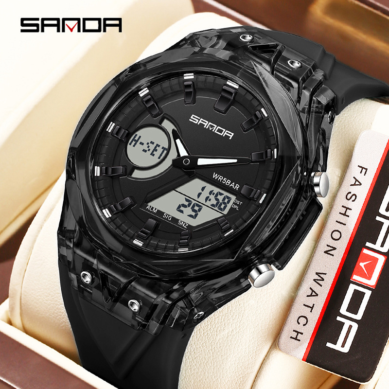 SANDA reloj multifuncional sonno, reloj de despertador, reloj de estudiantes, cuenta regresiva, reloj electrónico transfronterizo