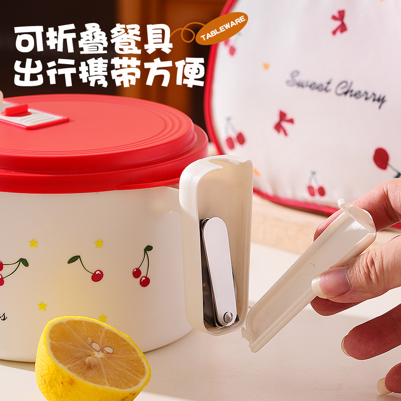 上班族个人专用泡面碗宿舍学生带盖大容量沥水食品级不锈钢饭面碗|undefined