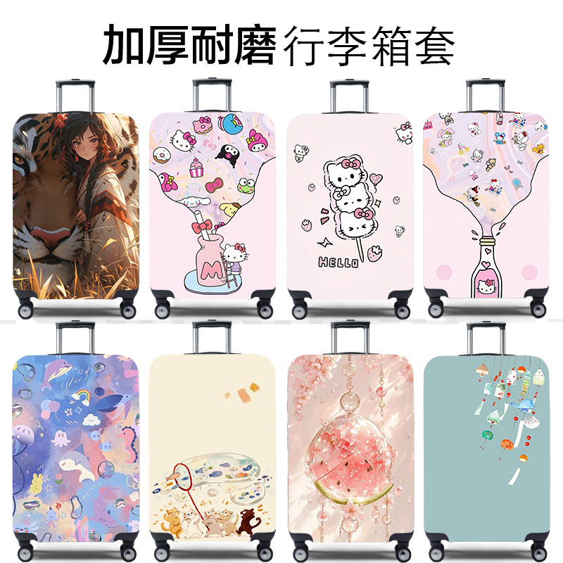 Luggage Cover Suitcase Trolley Case Protective Cover Dust Cover Elastic 20/24/26/28/ 30inch Thickeneded and Wear-Resistant Luggage Cover Suitcase Trolley Case Protective Cover Dust Cover Elastic 20/24/26/28/ 30inch Thickeneded and Wear-Resistant