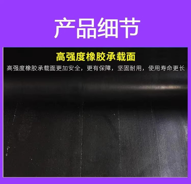 Laying Rubber Mat for Carriage Truck Special Rubber Mat Shock Absorbing Wear Mat Double Layer Clamp Line Rubber Conveyor Floor Mat