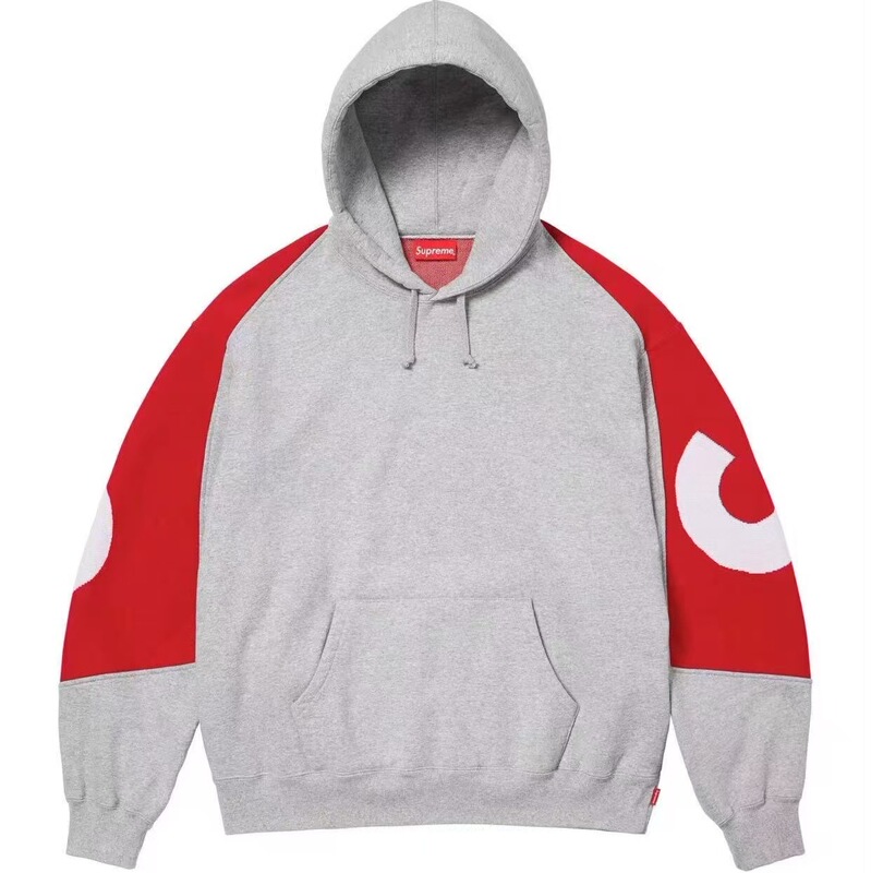 Supreme Big Logo Jacquard Hoodedsweatshirt Hoodie with Big Logo on the Back