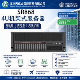 跨境适用于SR868 4U服务器大容量硬盘数据库高性能AI计算服务