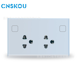 Type 118 Us Standard Smart Wifi Socket App Remote Control Timing with Metering Power Monitoring Wall Socket Glass Surface