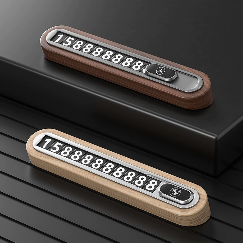 Слайд Движущаяся Автомобильная телефонная табличка Временная номерная табличка для парковки Высококачественный автомобильный держатель номера мобильного телефона Принадлежности для движущихся автомобильных украшений