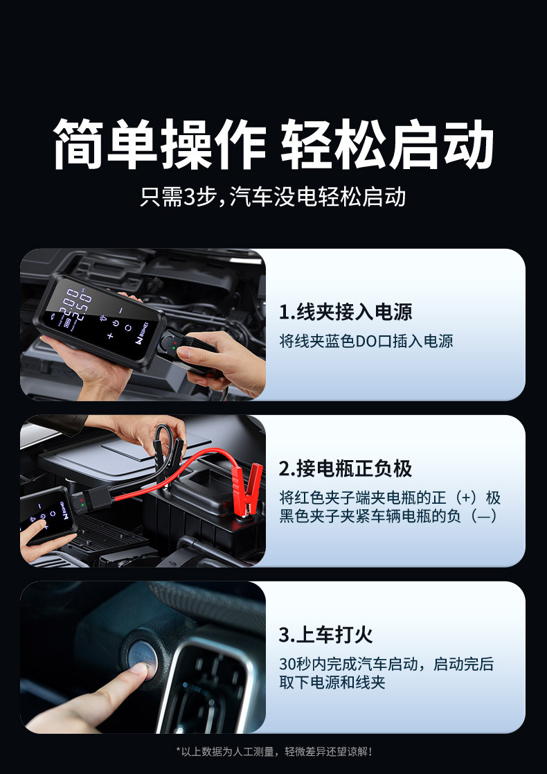 【Cp12】Buwai Dual-Screen Car Emergency Jump Starter and Air Pump All-In-One Multi-Function Portable Power Bank