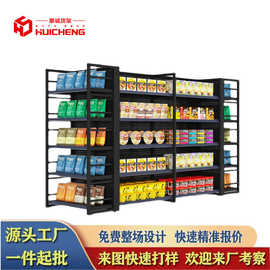 超市货架 展示架四柱单面双面置物架便利店商超文具店母婴店货架