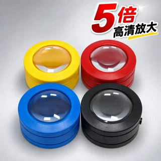 桌面高清镇纸放大镜带led灯放大可定制外贸礼品批发多色玩具批发