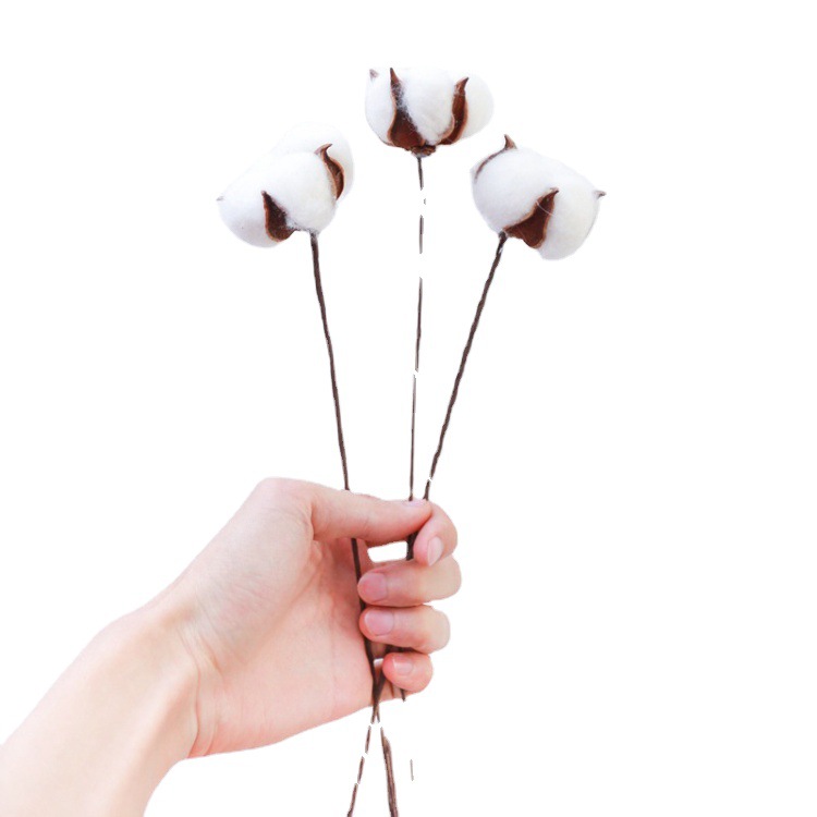 Yongsheng algodón artificial solo kapok ramo de flores secas decoración del hogar foto accesorios arreglos florales 10 unids/mango