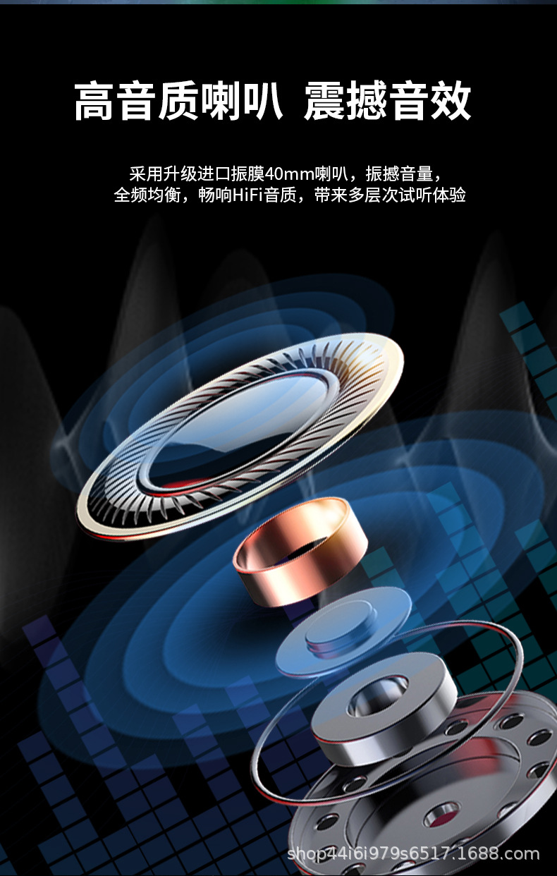Cross-border exclusive motorcycle Bluetooth helmet headset, waterproof, noise-reducing, long battery life, wireless voice headset, direct factory sales