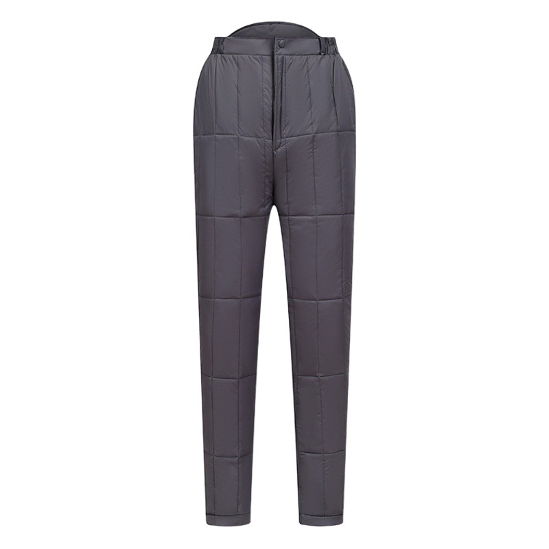 2025 New Winter White Duck down Pants for Middle-Aged and Elderly Men, High-Waisted, Thickened, Large Size, Straight-Leg Pants for Men, Suitable for Both Inner and Outer Wear